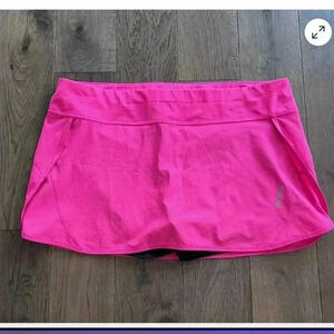 Reebok Hot Pink Athletic Skirt Size L Tennis Golf Pickleball Activewear w/Shorts